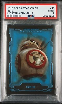 BB-8 - 2016 Star Wars Masterwork Blue #43    PSA 9 - Image 1 of 2