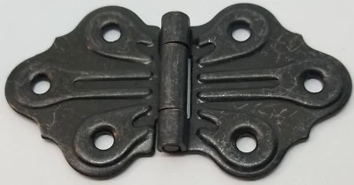 FURNITURE KNOWLEDGE OIL RUBBED BRONZE Wing Hinge Plated Steel shell butterfly design vintage antique