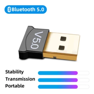 USB Bluetooth Adapters BT 5.0 USB Wireless Computer Adapter Audio Receiver A65.. - Picture 1 of 3