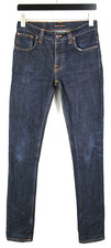 NUDIE Jeans & CO. GRIM TIM DRY NAVY Men's W30/L34 Skinny Organic Jeans