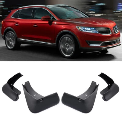 Guardabarros protector contra salpicaduras guardabarros para Lincoln MKX 2016 2017-up 4 piezas Foto 1 de 4