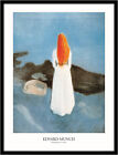 Edvard Munch Poster Kunstdruck Bild Im Alu Rahmen Mädchen Am Steg 85X65cm Neu