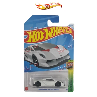 Hot Wheels Lamborghini Sesto Elemento White #204 Mainline 2024 Case K/L New - Image 1 of 4