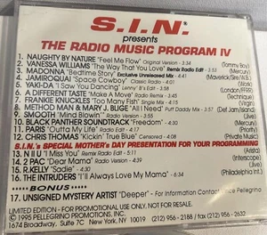 S.I.N. Radio 1995 Promo CD Madonna Exclusive Mix 2Pac Unsigned Mystery Artist - Picture 1 of 6
