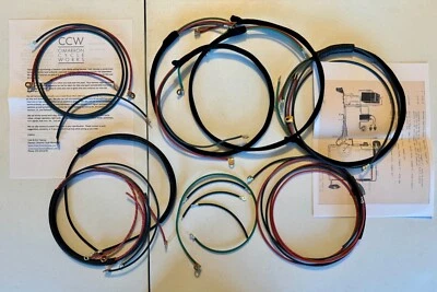 Kit de arnés de cableado premium Harley WL 1939-40 con terminales correctos telar de algodón Foto 1 de 4