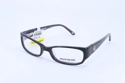 Skechers SK2046 Black Rectangle Women Full Rim 49-17-135 Eyeglasses Frames - Image 1 of 4