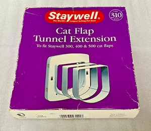 STAYWELL 310 Katzenklappe Tunnelverlängerung passend für 300, 400 & 500 Katzenklappen - Weiß - Bild 1 von 3