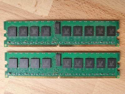 2GB Arbeitsspeicher EveryUpgrade DDR2 2x 1GB ECC RAM aus DELL Poweredge - Bild 1 von 2