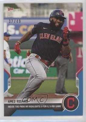 2021 Topps Now Blue /49 Amed Rosario #736 - Image 1 of 2