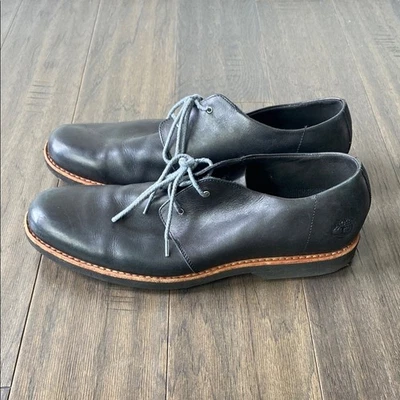 TIMBERLAND Leather Stormbuck Shoe Mens Sz 12 Black Lace Up - Image 1 of 4