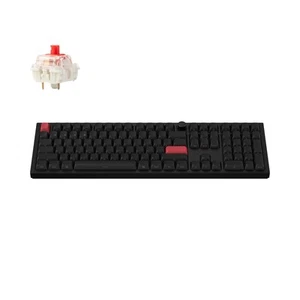Keychron Q6 Max QMK Clavier mécanique sans fil, QWERTY US, Q6M-M1S, Rouge - Photo 1/11