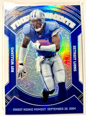 2007 Topps Finest - Veteran Finest Moments Roy Williams #VFM-RW Blue... - Image 1 of 2