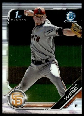2019 Bowman Chrome Prospects Logan Webb San Francisco Giants #BCP-79 - Image 1 of 2