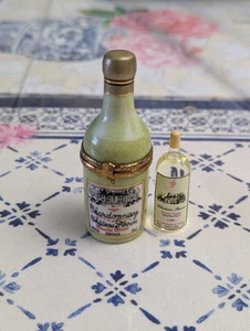 Limoges Peint Main Chardonnay Wine Bottle Trinket Box Limited Edition 17/500 - Picture 1 of 11