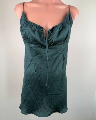 Victoria's Secret ROSA Una Pieza Sin Forro Cami Babydoll Peluche Verde Talla L Nuevo con Etiquetas Foto 1 de 4