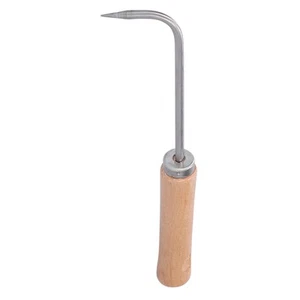 Single-claw Root Hook Wooden Handle Green Steel Potted Loosening Rake Garden - Picture 1 of 24