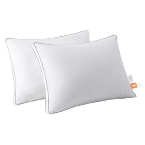 Goose Down Pillow for Side Sleepers, 600 Fill Power Down Luxury Pillows with ... - Picture 1 of 7