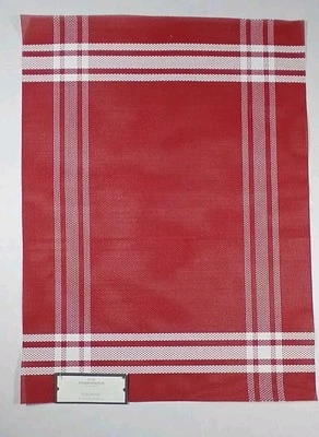 Threshold 6 Red And White Vinyl Placemats - Image 1 of 4