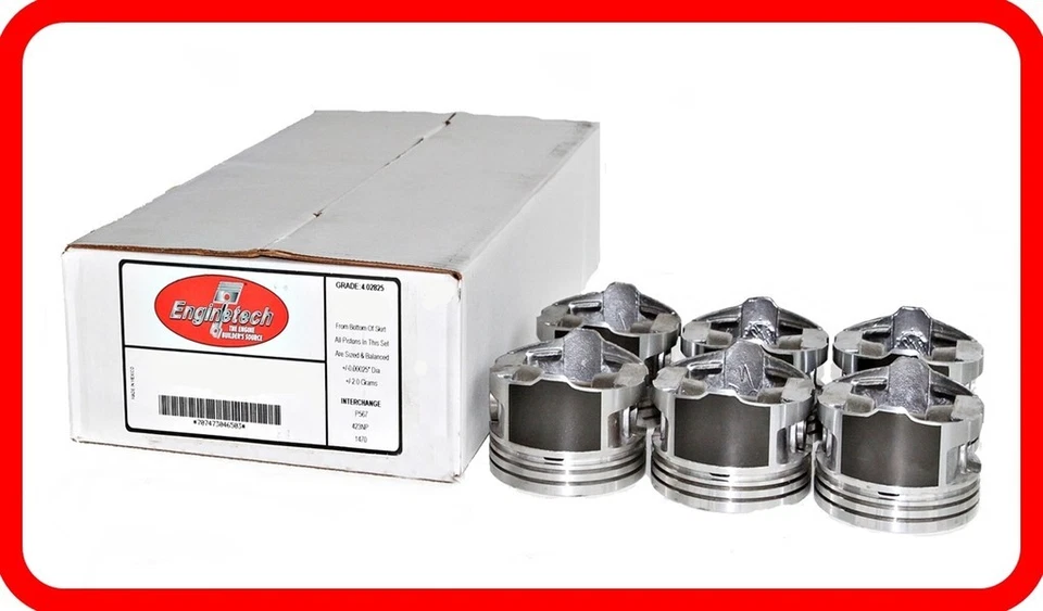 96-05 Buick Chevy 231 3.8L 3800 V6  Super-Charged  (6)HYPER-EUTECTIC PISTONS - Image 1 of 1