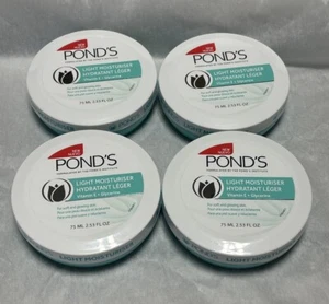 Menge 4 Neu & Versiegelt Pond's Light Feuchtigkeitscreme Vitamin E + Glycerin 2,53oz - Bild 1 von 5