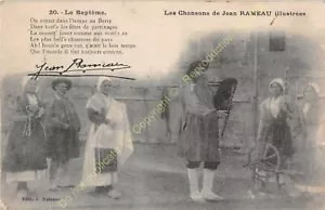 Cpa Chansons By Jean Rameau Le Baptême Ca1922 - Picture 1 of 2