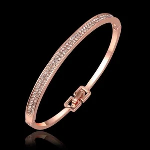 18 Karat echtes vergoldetes antiallergisches Armband Hochzeitsschmuck DL18KZ066 - Bild 1 von 7