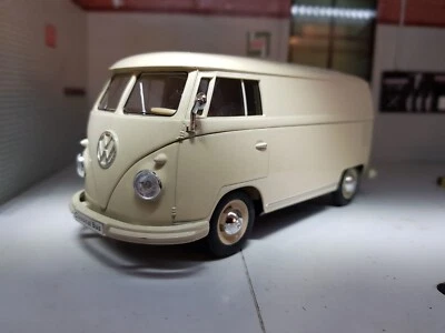 VW T1 1963 Van Cream Bus Welly Bulli 1:24 Scale Diecast Detailed Model 22095 - Image 1 of 4