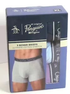 Penguin Munsingwear 3 Pack XL (40-42) Boxer Briefs Ultimate Cotton Stretch NWT - Picture 1 of 4