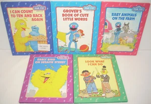 SESAME STREET BOOK CLUB Hardcover (Lot of 5) Vtg 90's Big Bird Grover Bert Ernie - Picture 1 of 5