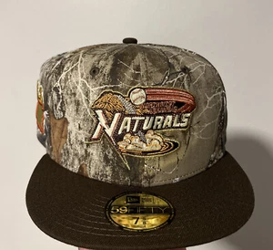 MyFitteds NW Arkansas Natural Real Tree With Team Patch Brown Brim Size 7 5/8 - Picture 1 of 23