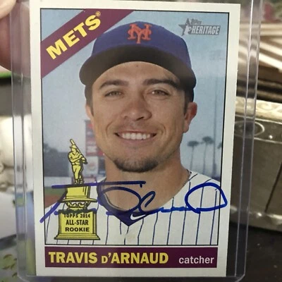 NY Mets Travis D’arnaud autograph Trading Card - Image 1 of 3