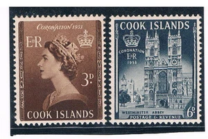 COOK ISLANDS 1953 Coronation MLH CV $2.00 - Picture 1 of 1