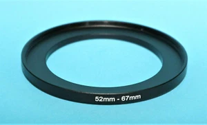 Brand New 52mm to 67mm 52-67mm Metal Step-Up Stepping Ring Filter Adapter - Picture 1 of 8