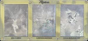 Rowena 1993 FPG Edición Limitada Estuche Holograma Dorado Topper Card Set en Soporte FA - Imagen 1 de 1