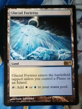 Glacial Fortress MTG Magic 2010 M10 Rare Land Moderately Played x1 OC2
