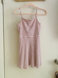 Zara Girls 90s Style Skater Ribbed Fit & Flare Dress 13/14 - Picture 1 of 3