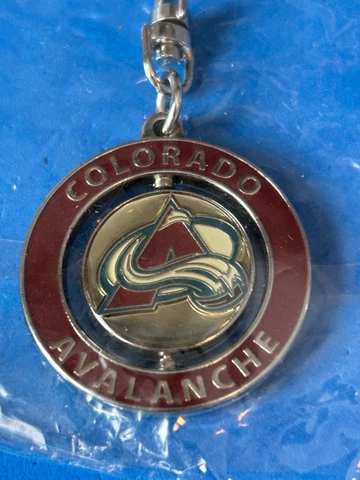 NHL Hockey Colorado Avalanche Logo Stanley Cup Champions Spinner Keychain Cover