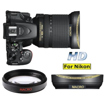 67mm ULTRA WIDE ANGLE MACRO  LENS FOR Nikon D5600 DSLR Camera with 18-140mm Lens - Image 1 of 4