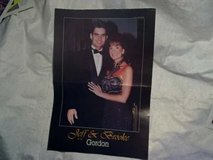1995 JEFF & BROOKE GORDON POSTER,NASCAR,Winston Cup Champion,stock car racing - Picture 1 of 2