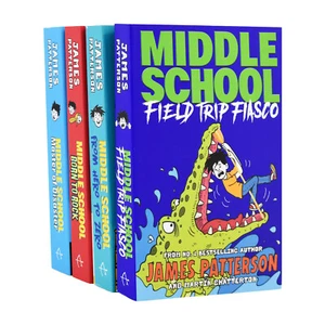 Middle School By James Patterson - 4 Book Collection - Ages 9-14 - Paperback - Picture 1 of 4