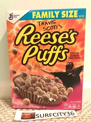TRAVIS SCOTT x REESES REESE'S PUFFS CEREAL FAMILY SIZE ASTROWORLD - Image 1 of 4
