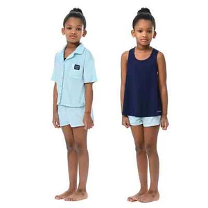 Calvin Klein Ck Youth 3 Piece Sleepwear Pajama SET Blue Green Pink BOY GIRLS NEW - Picture 1 of 72