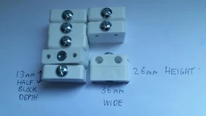 8 x weiße Möbelverbinder Bescheidenheit Fugenblock KD Beschläge - Bild 1 von 2
