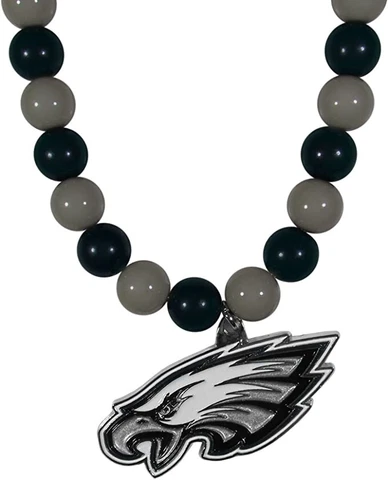 Philadelphia Eagles NFL Beads With Medallion Necklace Pendant Cover