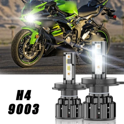 100W H4 9003 Headlight Bulb For Kawasaki Ninja ZX6R ZX7R ZX9R 1995 1996-2002 - Image 1 of 4