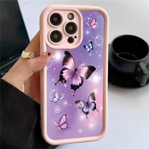 Butterfly Case For iPhone Samsung Huawei Xiaomi ShockProof Back Cover Hot Girls - Picture 1 of 13