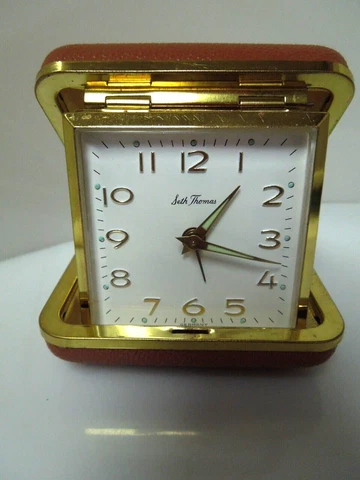 K345 Vintage Seth Thomas Travel Clock Cover