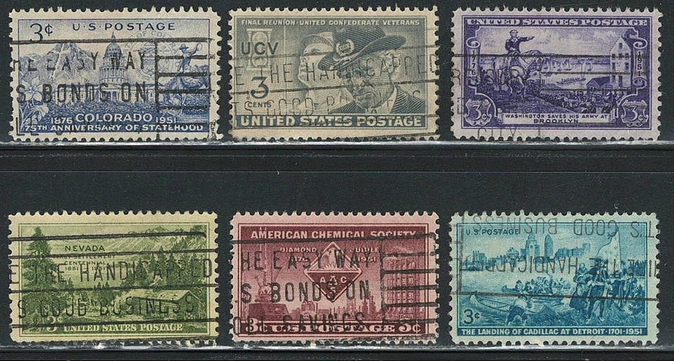 Nice US year of 1951 Commemorative stamps (used) - Image 1 of 1