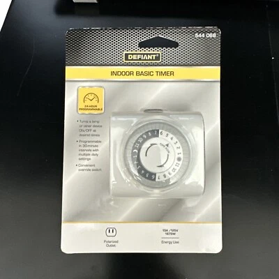 Defiant 544 068 Indoor Basic Timer Programmable Timer NEW! - Image 1 of 2