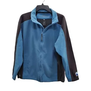Stormtech Men's Blue & Black Softshell Fleece Feel Weather Zip Front Jacket Sz M - Picture 1 of 6